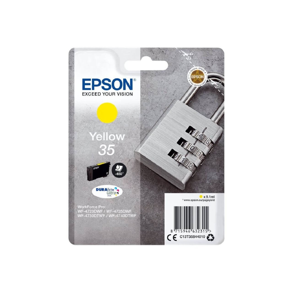 Original Epson Tintenpatrone C13T35844010 / 35 Gelb