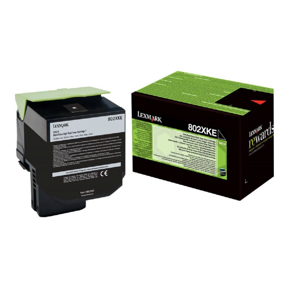 Original Lexmark Toner 80C2XKE/802XK Black
