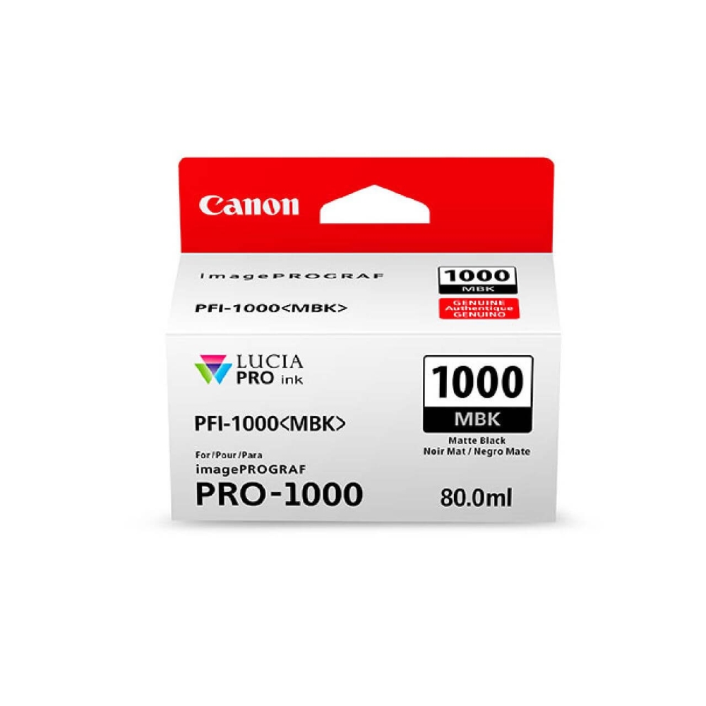 Original Canon Tintenpatrone 0545C001 / PFI-1000MBK Matt Schwarz