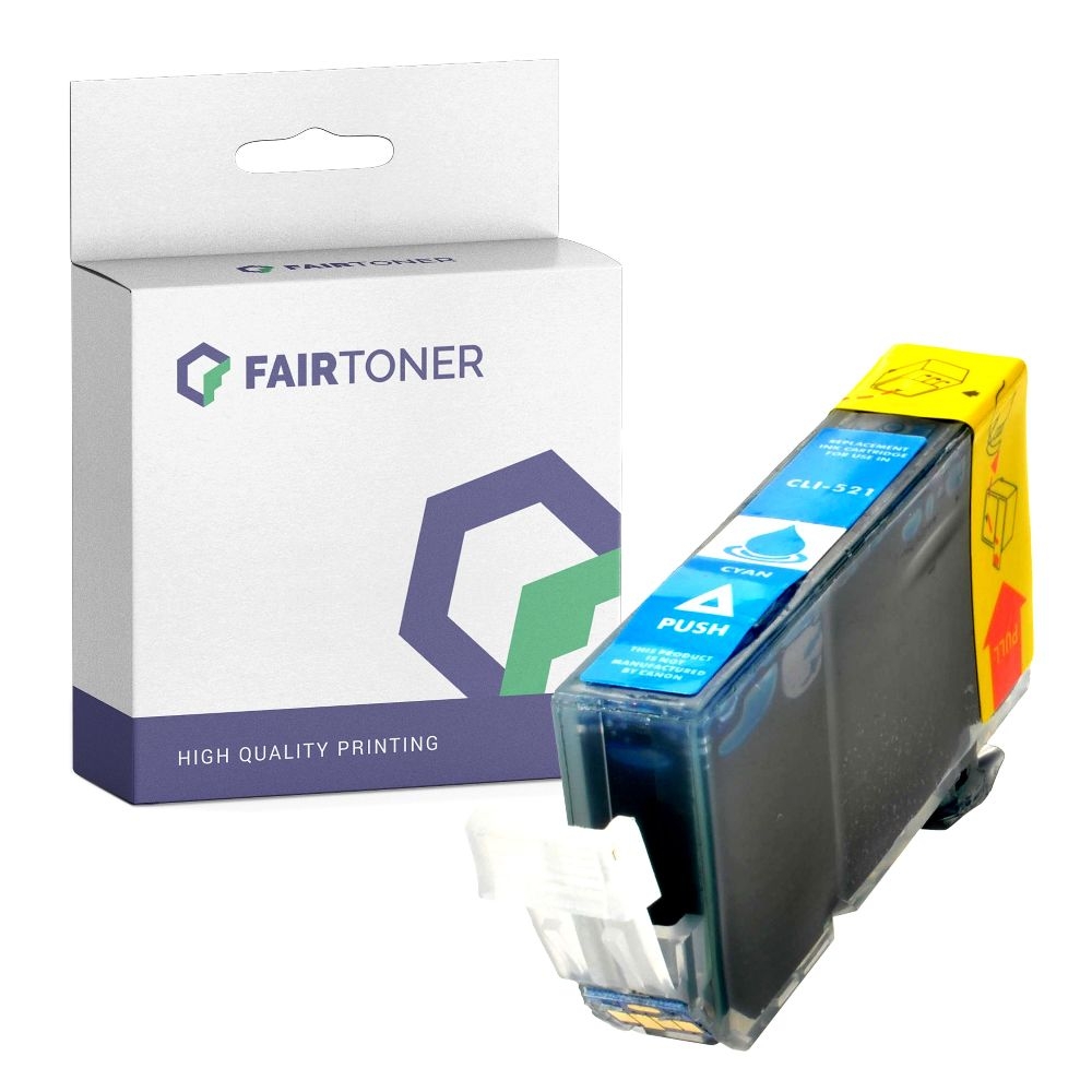 FairToner kompatibel für Canon Tintenpatrone 2934B001 / CLI-521C Cyan