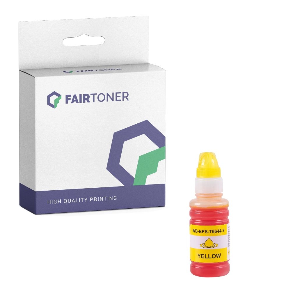 FairToner kompatibel für Epson Tintenpatrone C13T664440 / 664 Gelb