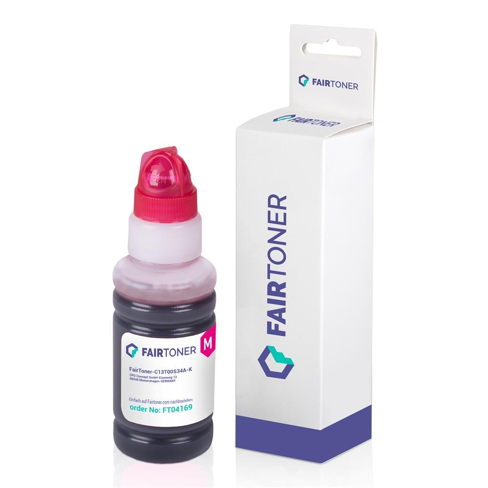 FairToner kompatibel für Epson Tintenpatrone C13T00S34A / 103 Magenta