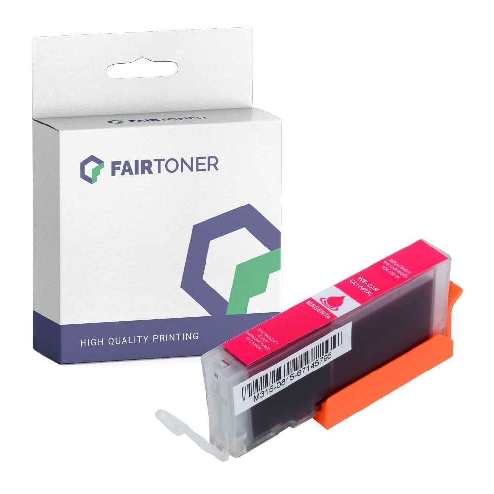 FairToner kompatibel für Canon Tintenpatrone 2104C001 / CLI-581M Magenta