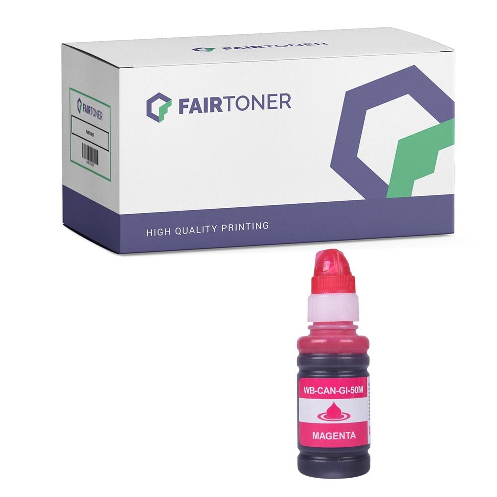 FairToner kompatibel für Canon Tintenpatrone 3404C001 / GI-50M Magenta