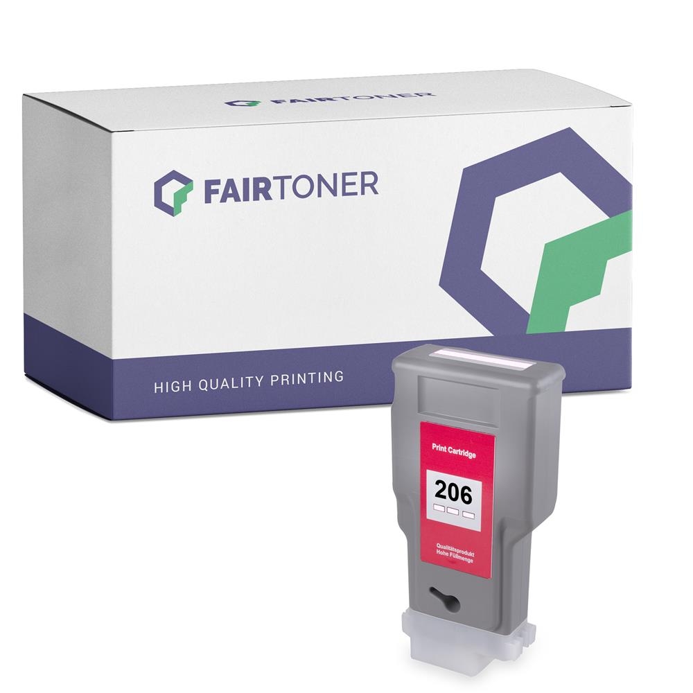 FairToner kompatibel für Canon Tintenpatrone 5308B001 / PFI-206PM Photo Magenta