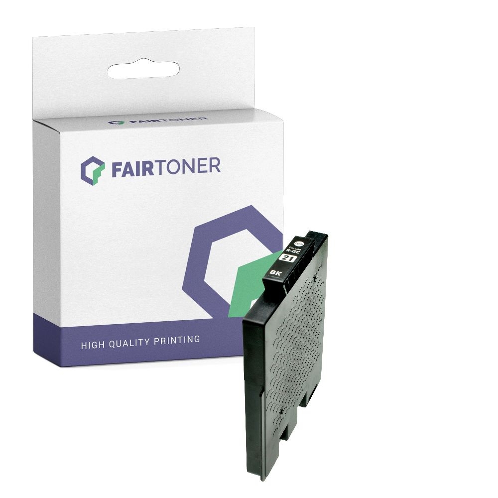 FairToner kompatibel für Ricoh Tintenpatrone 405532 / GC-21K Schwarz
