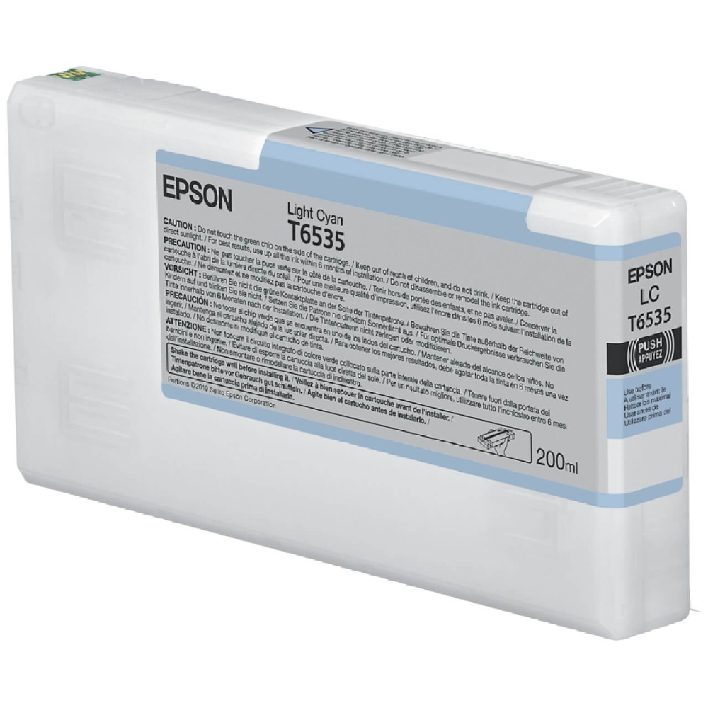 Original Epson Tintenpatrone C13T653500 / T6535 Photo Cyan