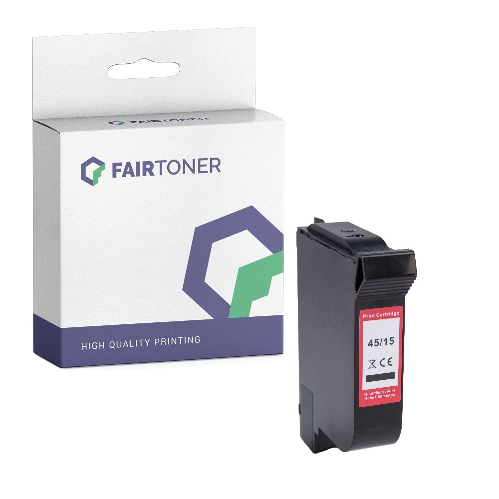 FairToner kompatibel für HP Tintenpatrone C6615DE / 15 Schwarz