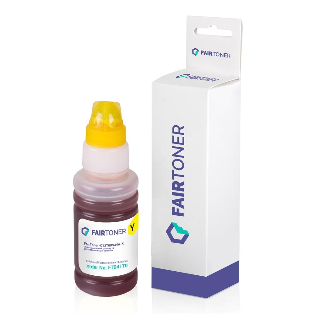 FairToner kompatibel für Epson Tintenpatrone C13T00S44A / 103 Gelb