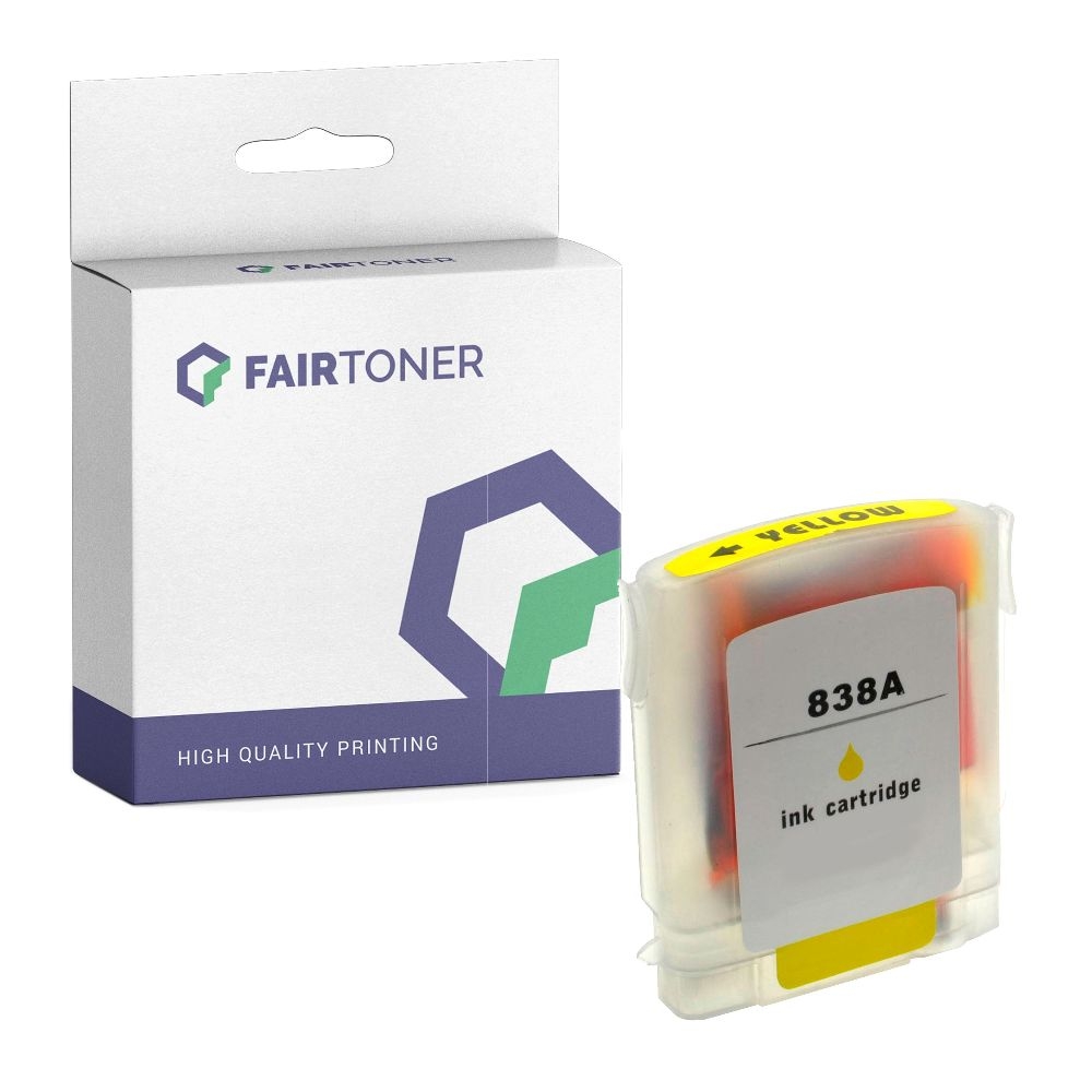 FairToner kompatibel für HP Tintenpatrone C4838AE / 11 Gelb