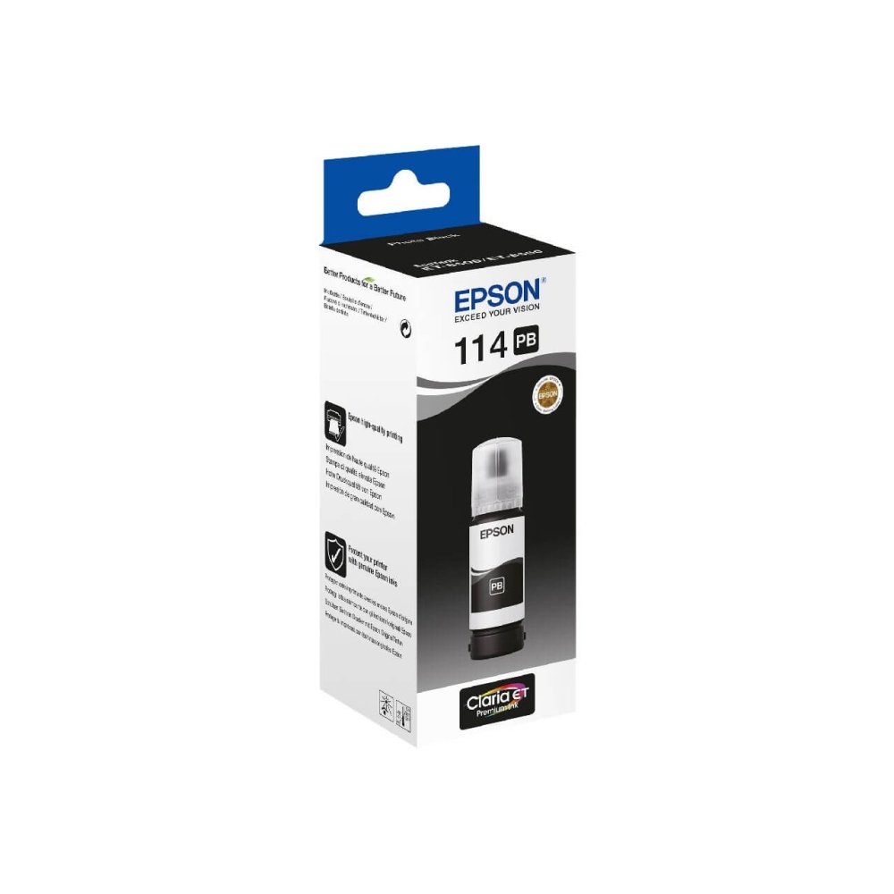 Original Epson Tintenpatrone C13T07B140 / 114 Photo Schwarz