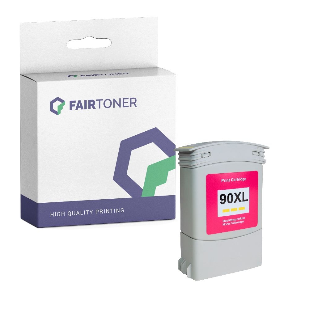FairToner kompatibel für HP Tintenpatrone C5065A / 90 Gelb