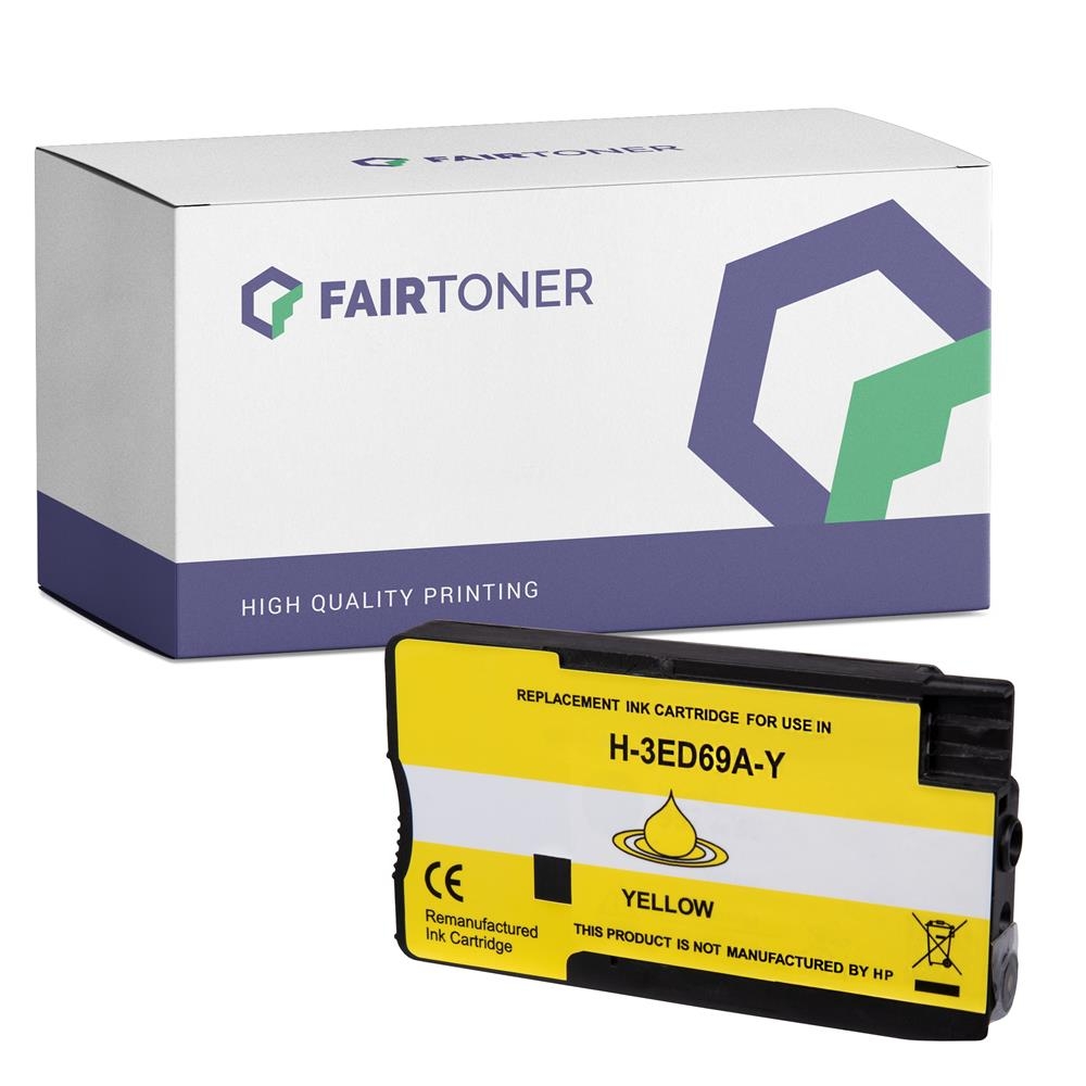 FairToner kompatibel für HP Tintenpatrone 3ED69A / 712 Gelb