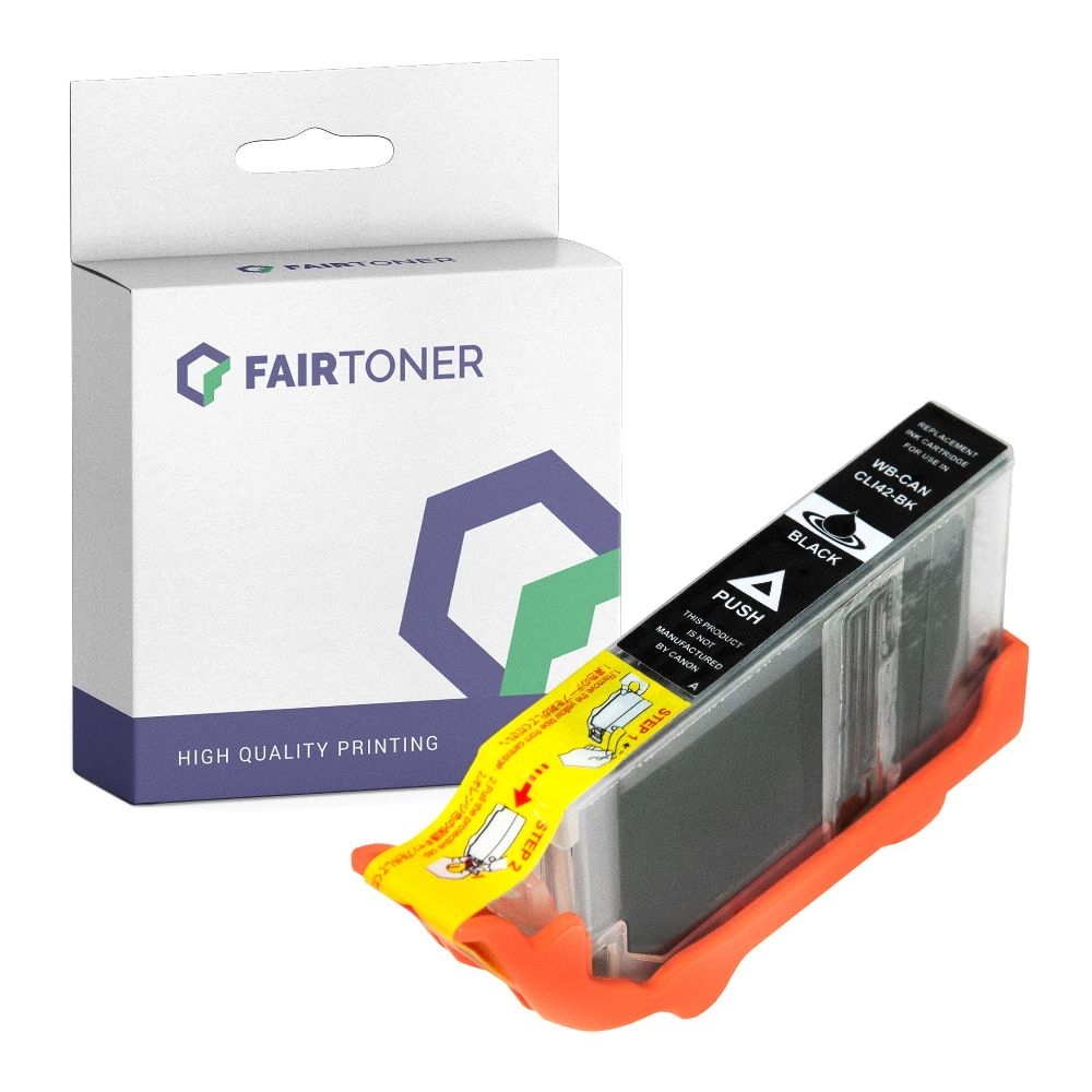 FairToner kompatibel für Canon Tintenpatrone 6384B001 / CLI-42BK Schwarz