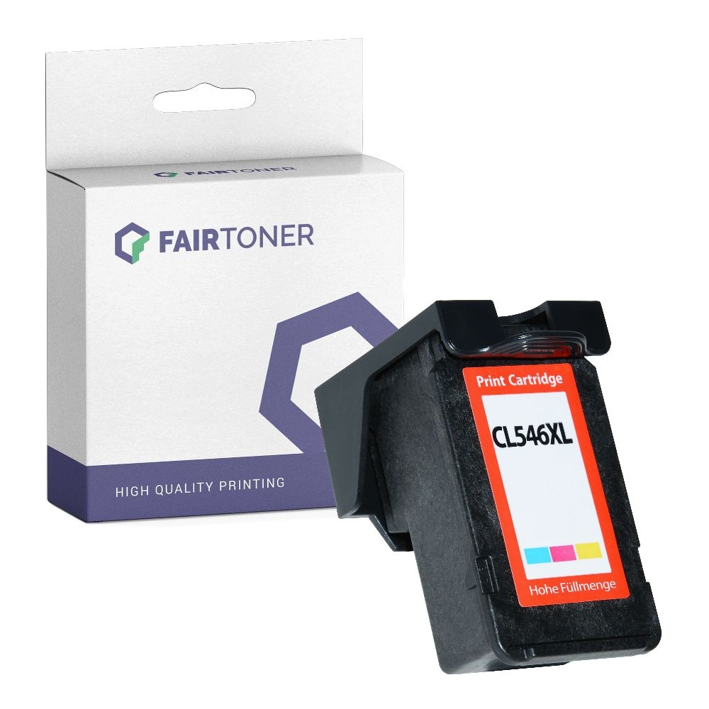 FairToner kompatibel für Canon Tintenpatrone 8288B001 / CL-546XL Color [XL Füllmenge]