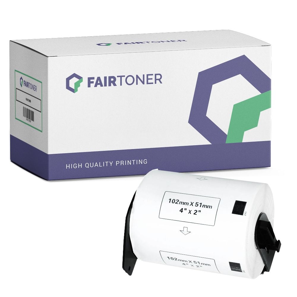 FairToner Etiketten Brother DK11240 102mm x 51mm