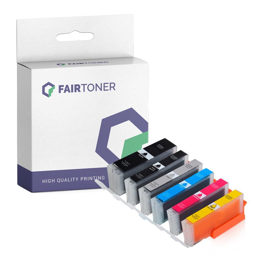 FairToner Set 6 Canon PGI525 CLI526 1xbk 1xpbkcmygy