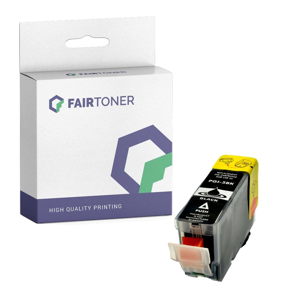 FairToner kompatibel für Canon Tintenpatrone 0628B001 / PGI-5BK Schwarz