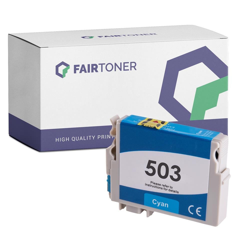 FairToner kompatibel für Epson Tintenpatrone C13T09Q24010 / 503 Cyan