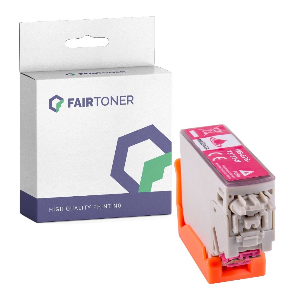 FairToner kompatibel für Epson Tintenpatrone C13T37934010 / 378XL Magenta [XL Füllmenge]