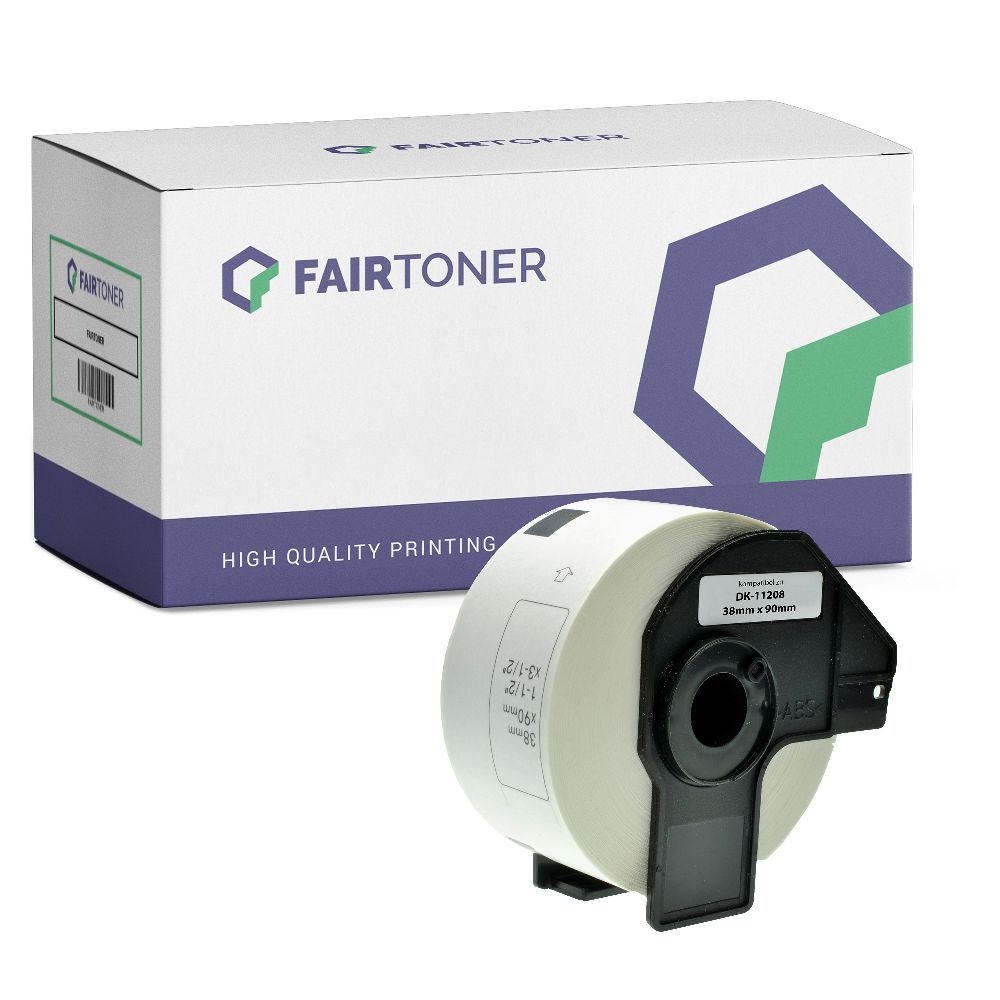 FairToner Etiketten Brother DK11208 38x90mm