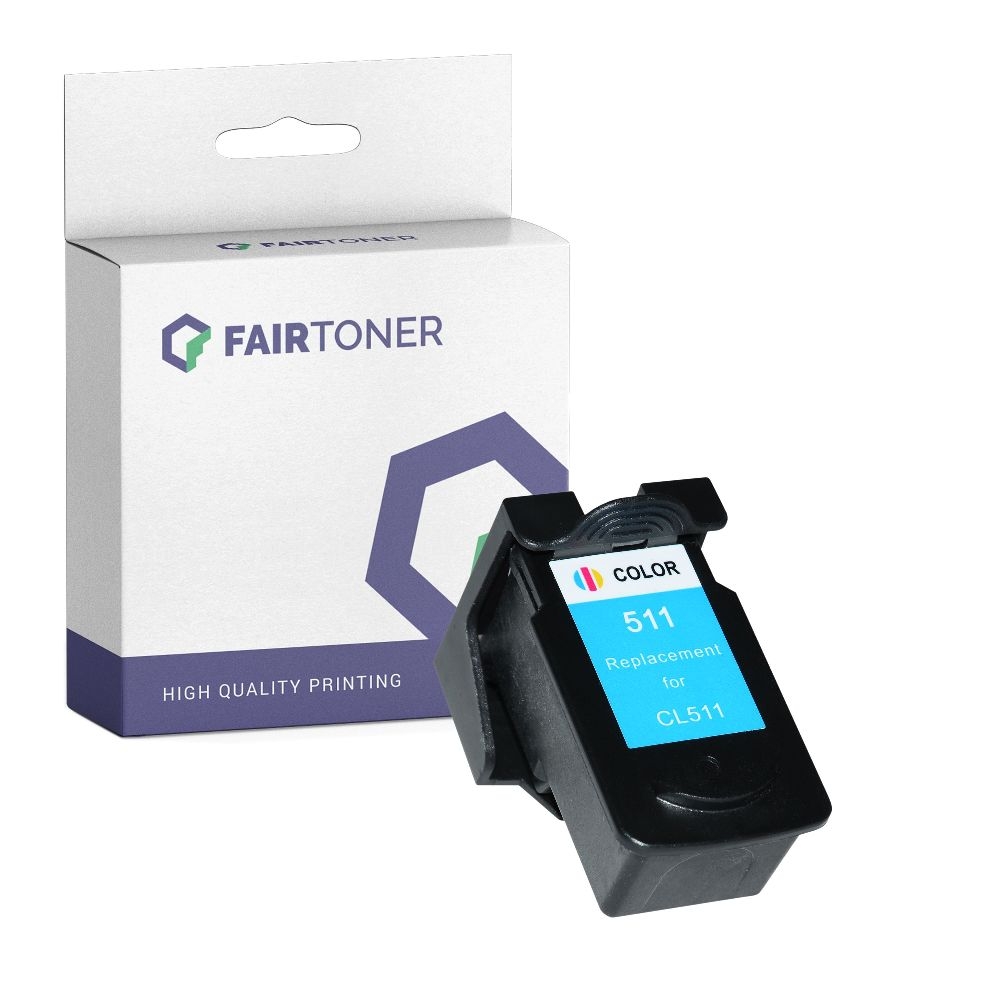 FairToner kompatibel für Canon Tintenpatrone 2972B001 / CL-511 Color