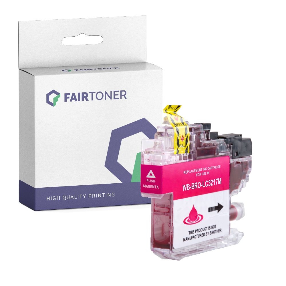 FairToner kompatibel für Brother Tintenpatrone LC-3217M Magenta
