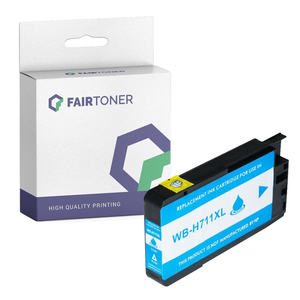 FairToner kompatibel für HP Tintenpatrone CZ130A / 711 Cyan