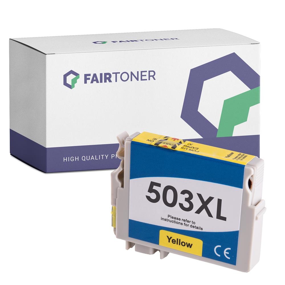 FairToner kompatibel für Epson Tintenpatrone C13T09R44010 / 503XL Gelb