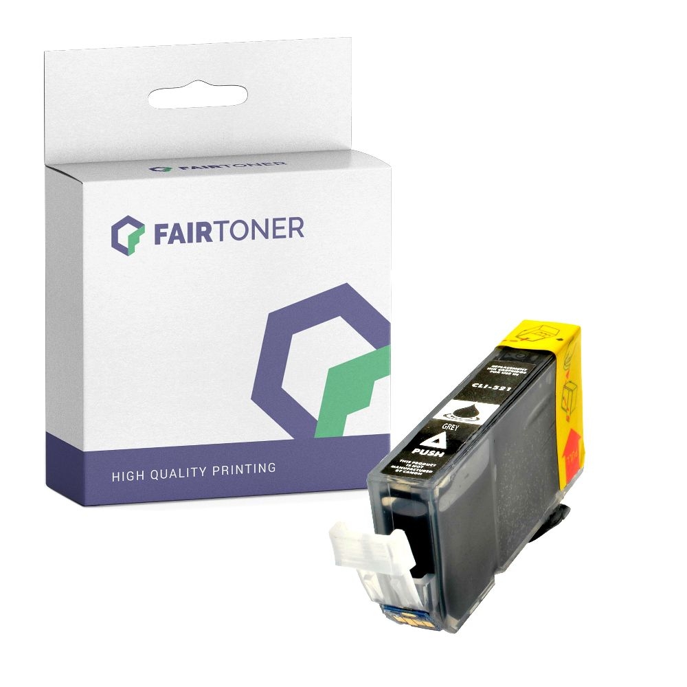 FairToner kompatibel für Canon Tintenpatrone 2937B001 / CLI-521GY Grau