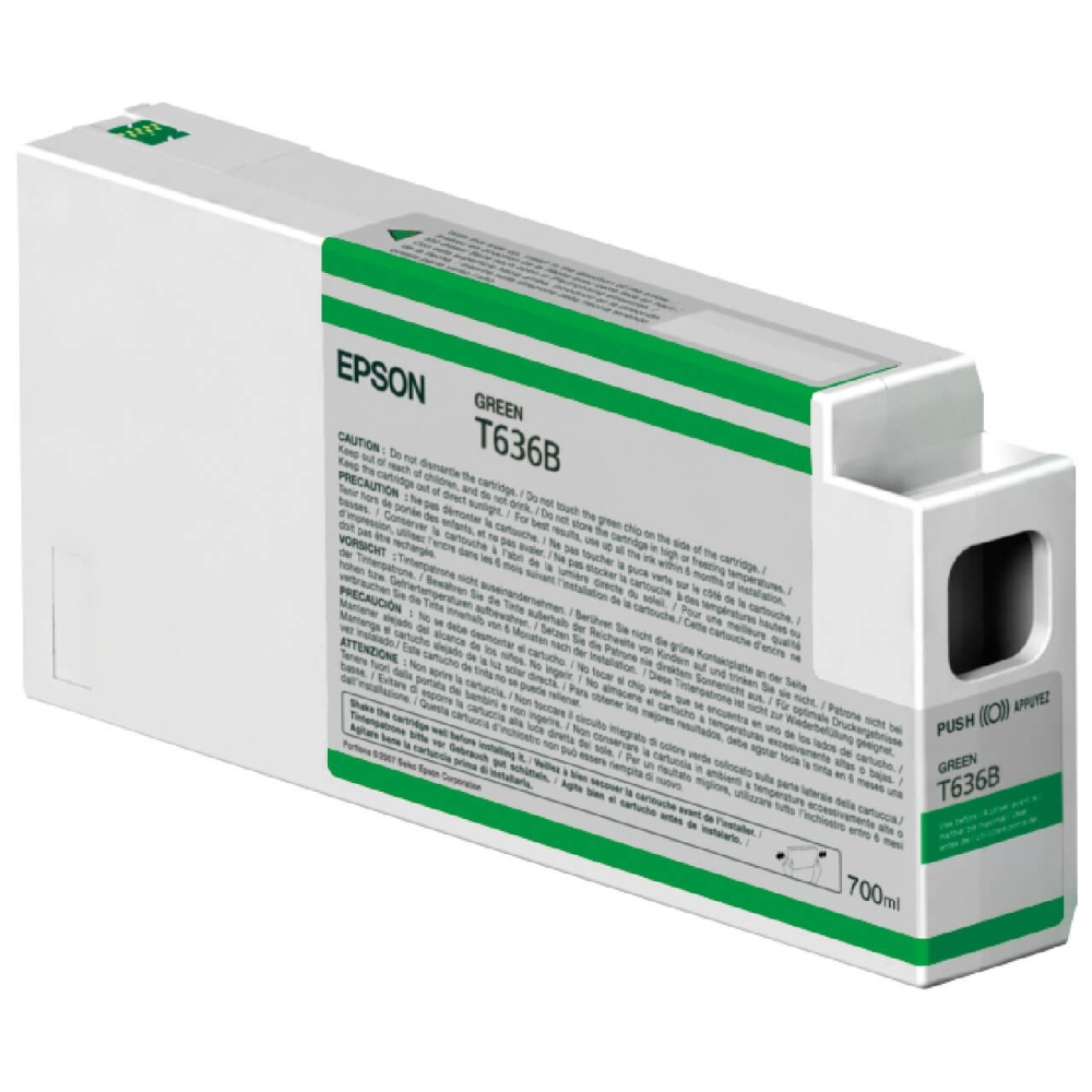 Original Epson Tintenpatrone C13T636B00 / T636B Grün