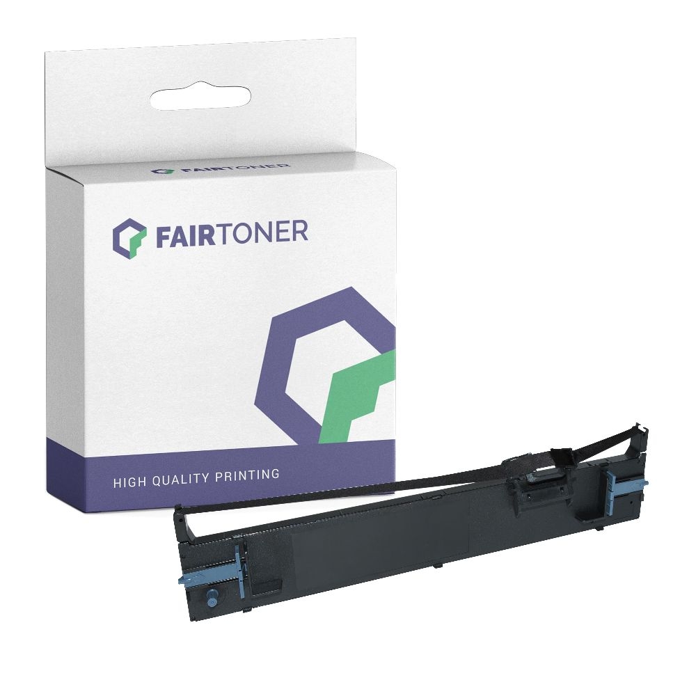 FairToner kompatibel für Epson Farbband C13S015610 Schwarz