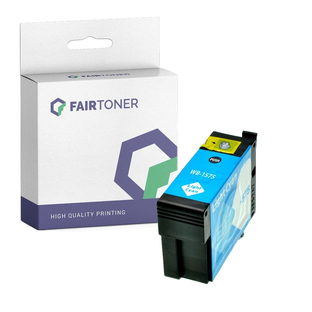 FairToner kompatibel für Epson Tintenpatrone C13T15754010 / T1575 Photo Cyan