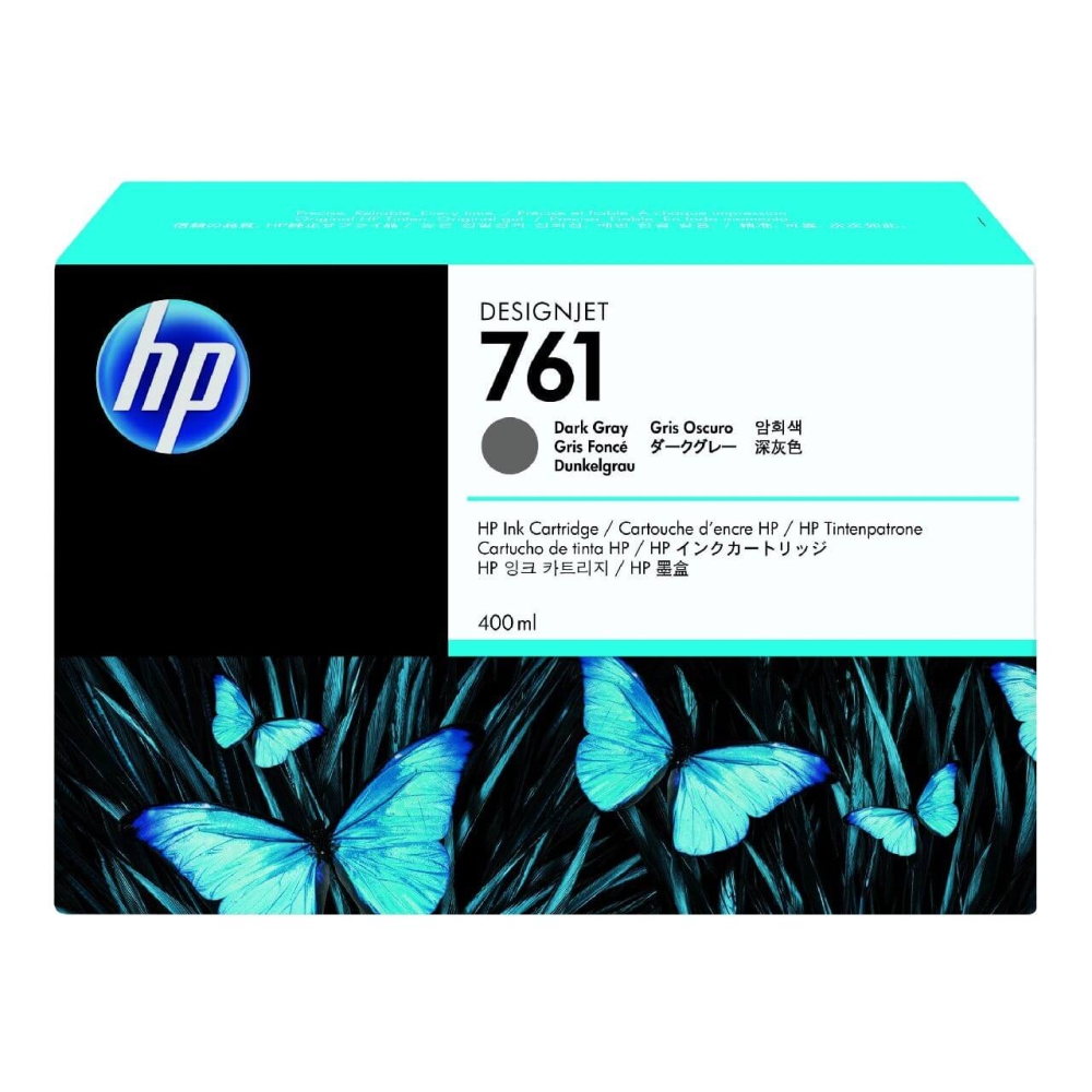 Original HP Tintenpatrone CM996A / 761 Dunkel Grau