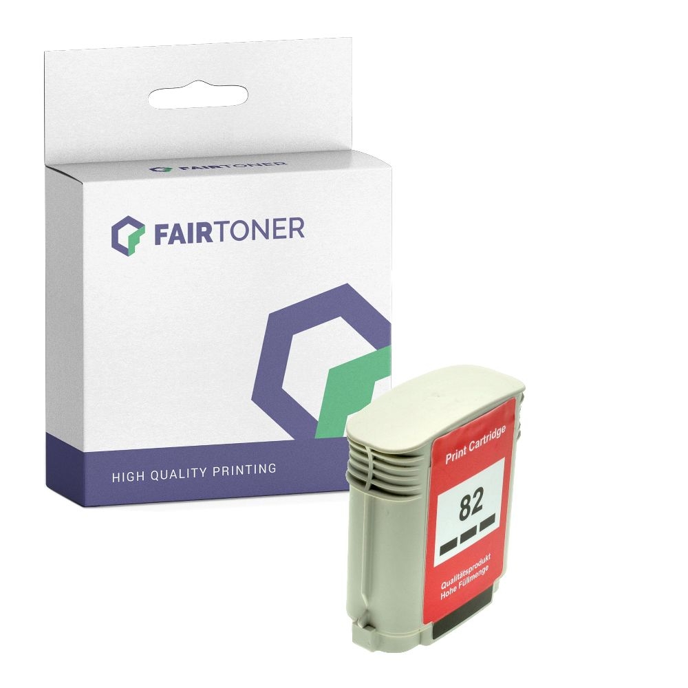 FairToner kompatibel für HP Tintenpatrone CH565A / 82 Schwarz