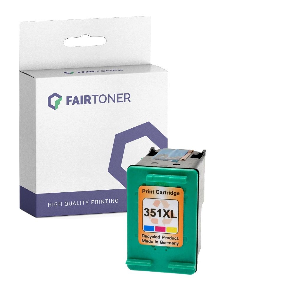 FairToner kompatibel für HP Tintenpatrone CB338EE / 351XL Color [XL Füllmenge]