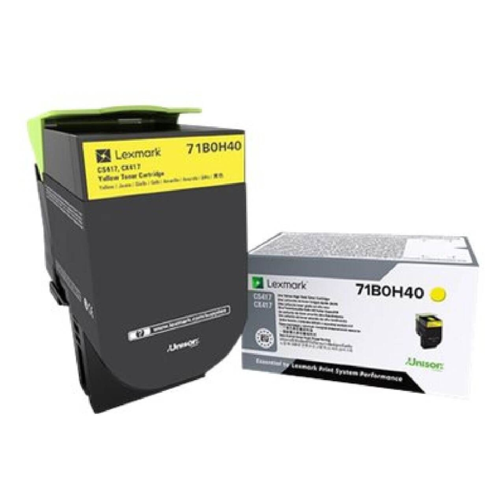 Original Lexmark Toner 71B0H40 Gelb