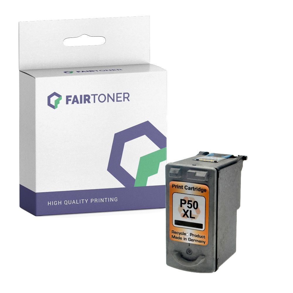 FairToner kompatibel für Canon Tintenpatrone 0616B001 / PG-50 Schwarz