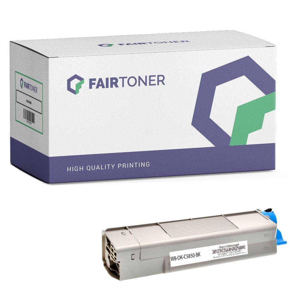 FairToner Toner OKI C5850 UHC 43865724 bk