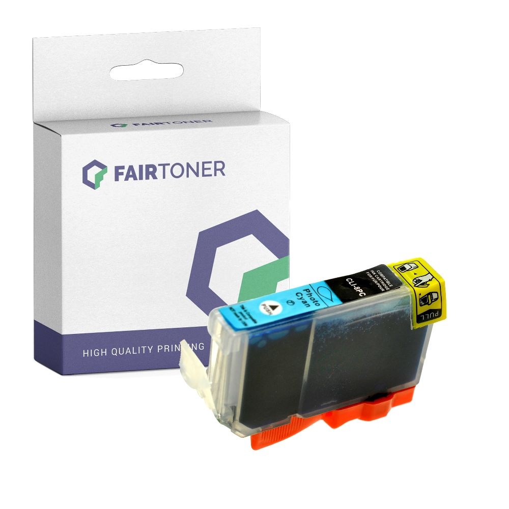 FairToner kompatibel für Canon Tintenpatrone 0624B001 / CLI-8PC Photo Cyan