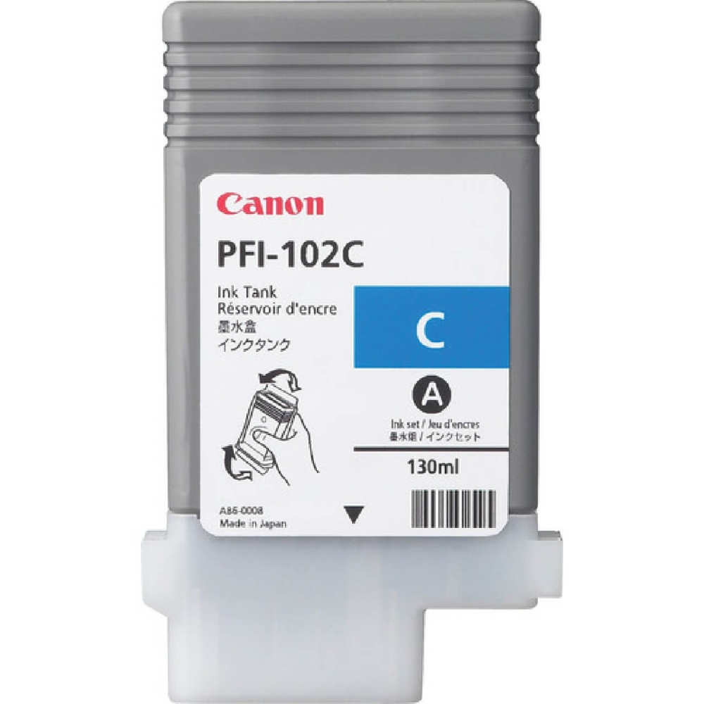 Original Canon Tintenpatrone 0896B001 / PFI-102C Cyan