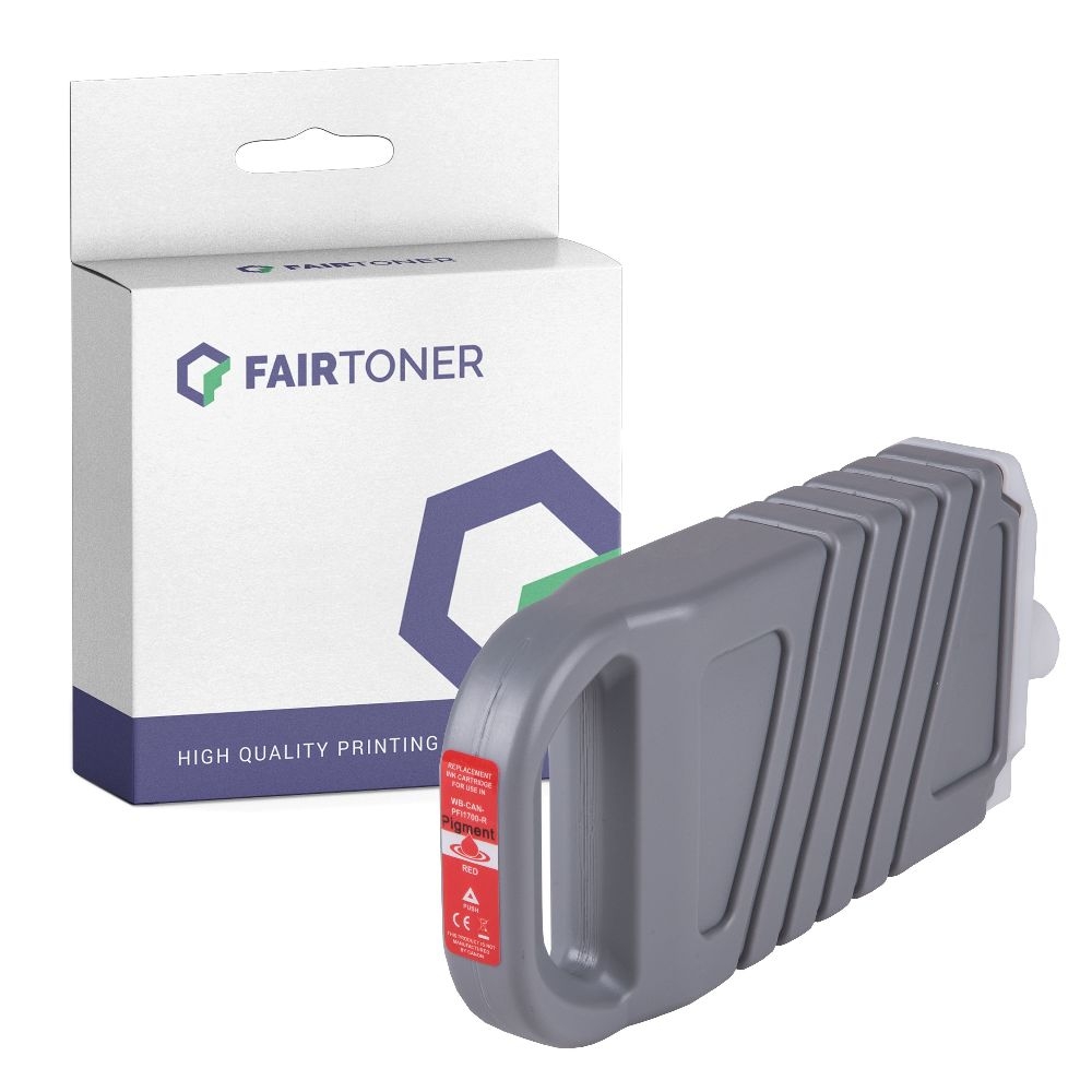 FairToner kompatibel für Canon Tintenpatrone 0783C001 / PFI-1700R Rot