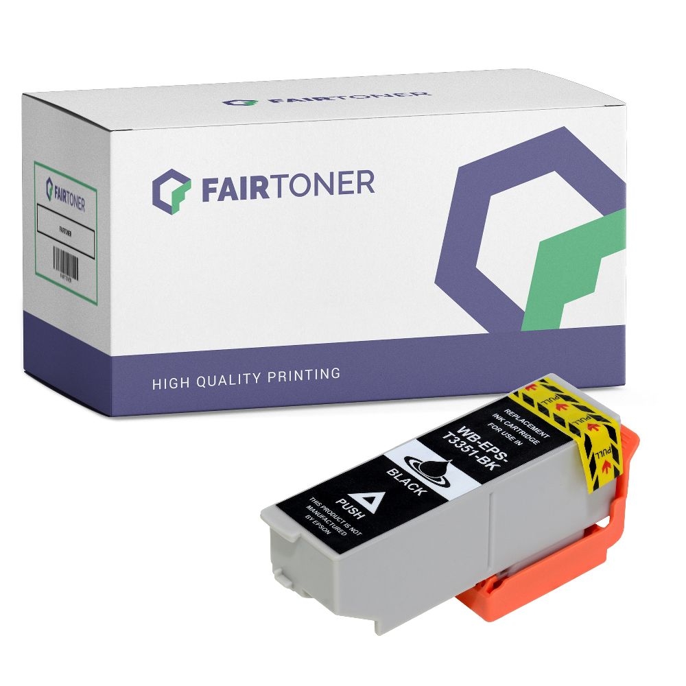 FairToner kompatibel für Epson Tintenpatrone C13T33314010 / 33 Schwarz