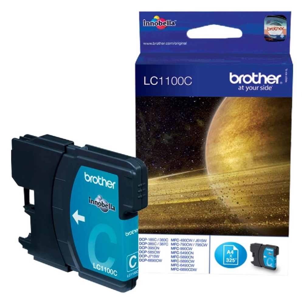 Original Brother Tintenpatrone LC-1100C Cyan