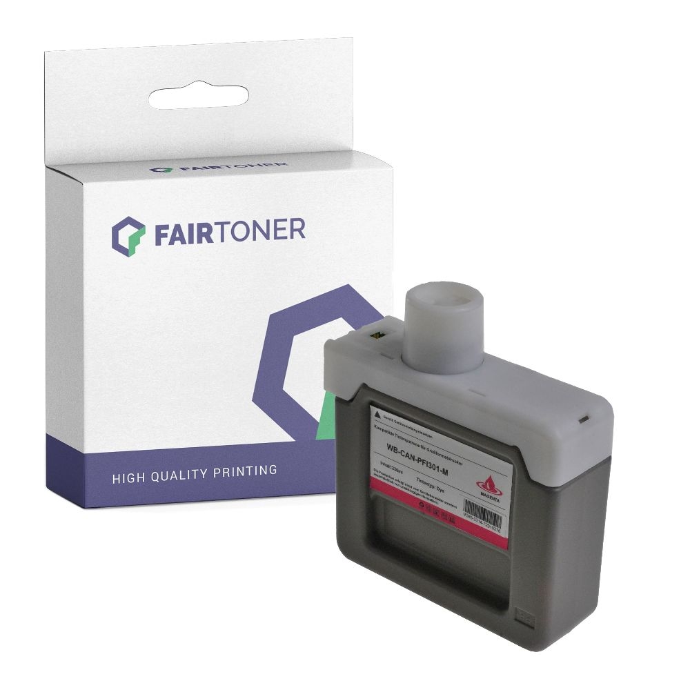 FairToner kompatibel für Canon Tintenpatrone 1488B001 / PFI-301M Magenta