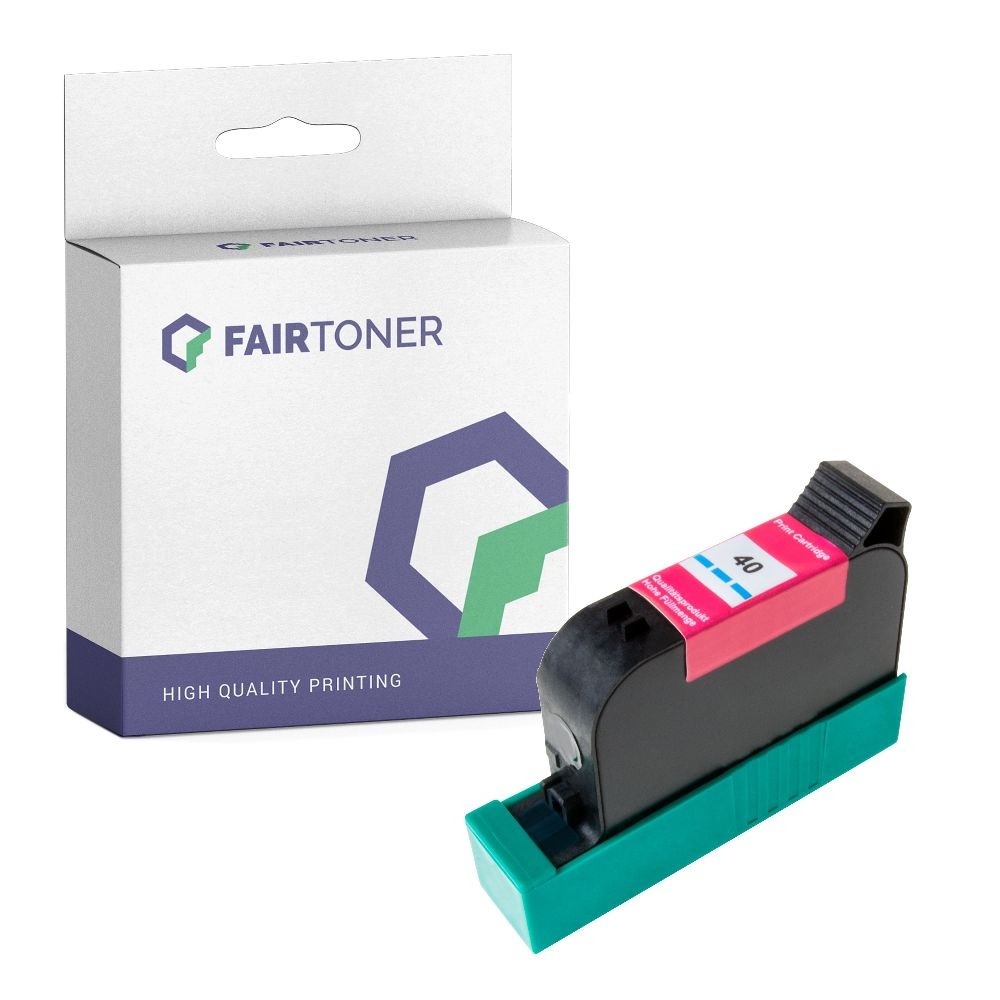 FairToner kompatibel für HP Tintenpatrone 51640CE / 40 Cyan