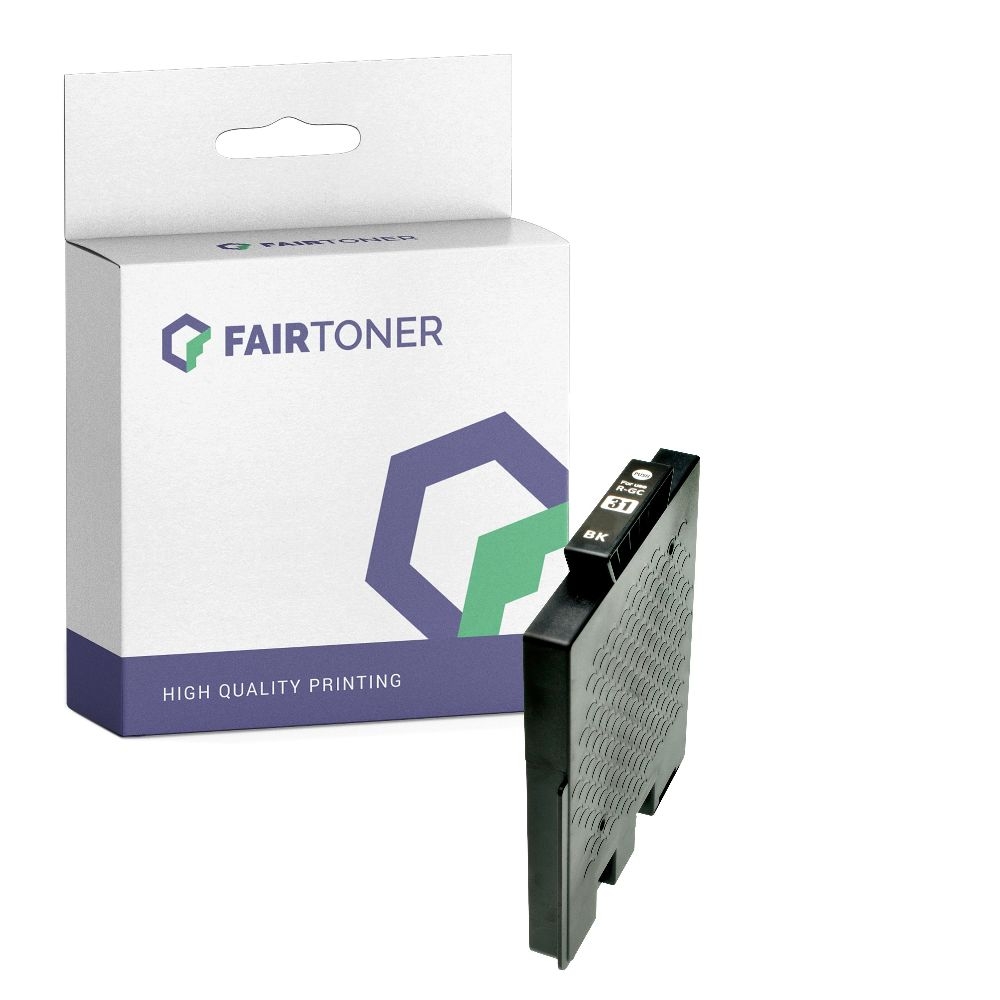FairToner kompatibel für Ricoh Tintenpatrone 405688 / GC-31K Schwarz
