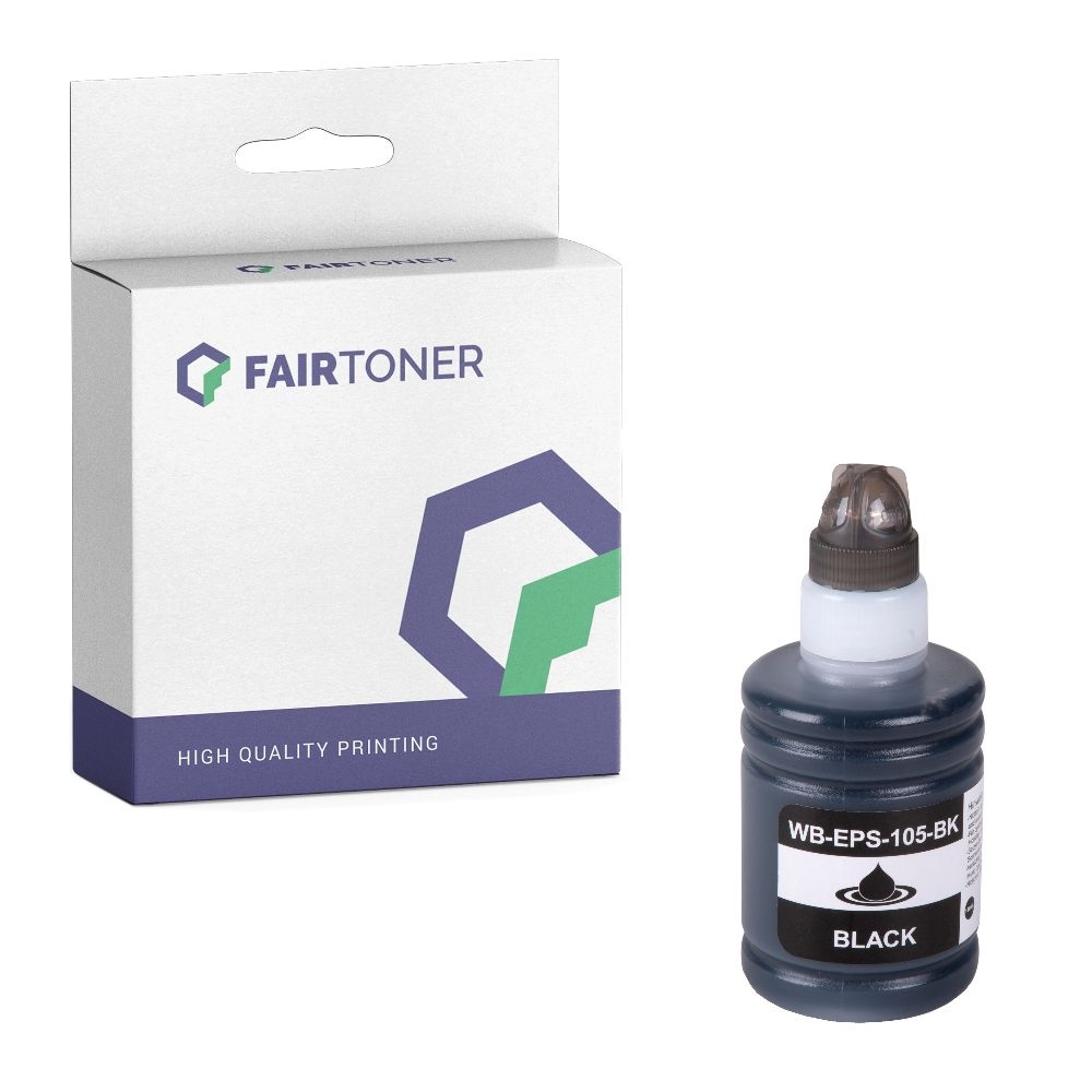 FairToner kompatibel für Epson Tintenpatrone C13T00Q140 / 105 Schwarz