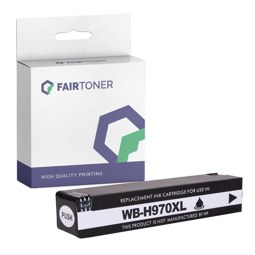 FairToner kompatibel für HP Tintenpatrone CN625AE / 970XL Schwarz
