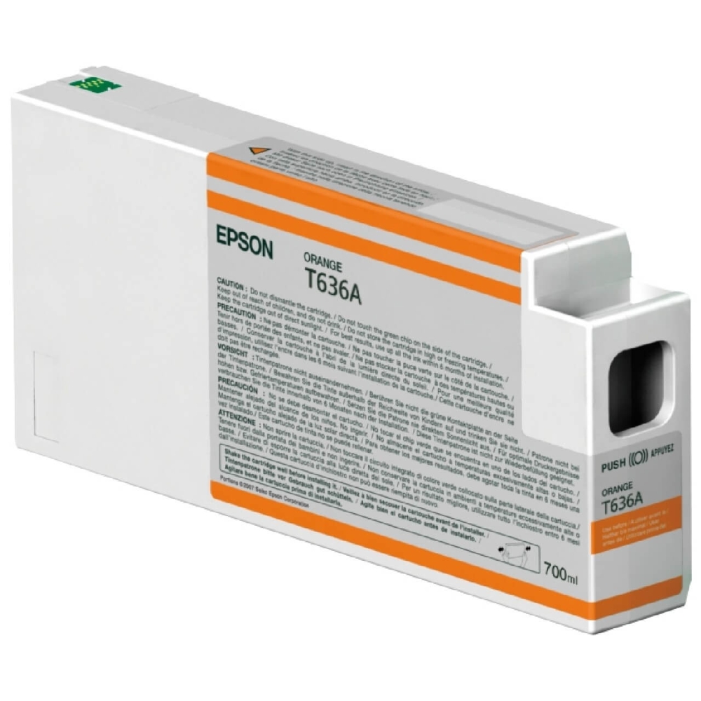 Original Epson Tintenpatrone C13T636A00 / T636A Orange